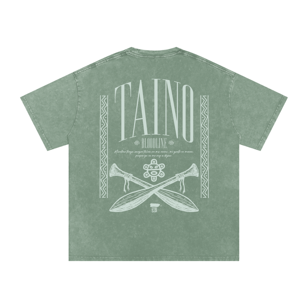Taino Bloodline - Acid Wash Oversize T-Shirt